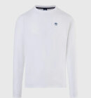 North Sails - Men's Long-sleeved T-shirt with logo patch - Herre - White