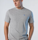 North Sails - Men's T-shirt With Patch - Herre - Grey Melange