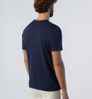 North Sails - Men's T-shirt With Patch - Herre - Navy