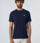 North Sails - Men's T-shirt With Patch - Herre - Navy