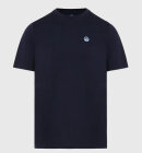 North Sails - Men's T-shirt With Patch - Herre - Navy