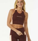 Rip Curl - Women's Run Swim Surf Revival Crop Top - Dame - Plum