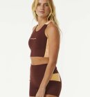 Rip Curl - Women's Run Swim Surf Revival Crop Top - Dame - Plum