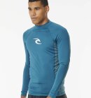 Rip Curl - Men's Waves UPF 50+ Perf L/S UV T-shirt - Herre - Deep Ocean