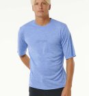 Rip Curl - Men's Dawn Patrol UPF 50+ Short Sleeve UV t-shirt - Herre - Blue Marle