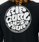 Rip Curl - Men's Icons Of Surf Long Sleeve UPF 50+ UV T-shirt - Herre - Black