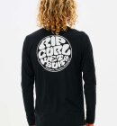 Rip Curl - Men's Icons Of Surf Long Sleeve UPF 50+ UV T-shirt - Herre - Black