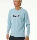 Rip Curl - Men's Icons Of Surf Long Sleeve UPF 50+ UV T-shirt - Herre - Dusty Blue