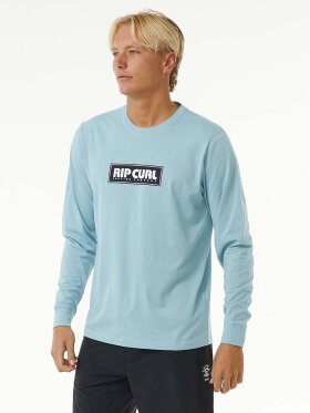 Rip Curl - Men's Icons Of Surf Long Sleeve UPF 50+ UV T-shirt - Herre - Dusty Blue