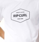 Rip Curl - Men's Stapler UPF 50+ Short Sleeve UV T-shirt - Herre - White