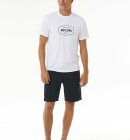 Rip Curl - Men's Stapler UPF 50+ Short Sleeve UV T-shirt - Herre - White