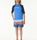 Rip Curl - Junior Shock UPF 50+ Short Sleeve UV t-shirt - Børn - Blue Gum