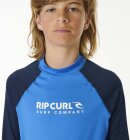 Rip Curl - Junior Shock UPF 50+ Long Sleeve UV t-shirt - Børn - Blue Gum