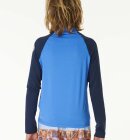 Rip Curl - Junior Shock UPF 50+ Long Sleeve UV t-shirt - Børn - Blue Gum