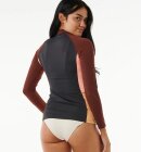 Rip Curl - Women's Block Party UPF 50+ Long Sleeve UV trøje - Dame - Plum