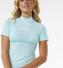 Rip Curl - Women's Classic Surf Short Sleeve UPF 50+ UV t-shirt - Dame - Sky Blue