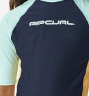 Rip Curl - Kids Block Party Short Sleeve UPF 50+ UV trøje - Børn - Navy