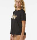 Rip Curl - Women's Sea Of Dreams Relaxed UPF 50+ UV T-shirt - Dame - Black