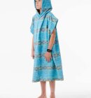 Rip Curl - Junior Printed Hooded Surf Poncho - Børn - Light Aqua 