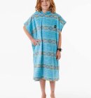 Rip Curl - Junior Printed Hooded Surf Poncho - Børn - Light Aqua 