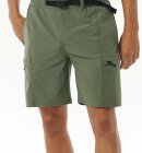 Rip Curl - Men's Hybrid Boardwalk Buckled Cargo Volley Shorts - Herre - Dark Olive