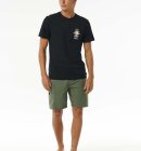 Rip Curl - Men's Hybrid Boardwalk Buckled Cargo Volley Shorts - Herre - Dark Olive