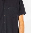 Rip Curl - Men's Washed Short Sleeve Skjorte - Herre - Washed Black 