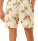 Rip Curl - Men's Surf Revival Floral Volley Badeshorts - Herre - Vintage Yellow