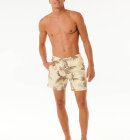 Rip Curl - Men's Surf Revival Floral Volley Badeshorts - Herre - Vintage Yellow