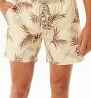 Rip Curl - Men's Surf Revival Floral Volley Badeshorts - Herre - Vintage Yellow