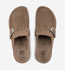 Birkenstock - Buckley Lukket Ruskindssandaler (smal model) - Dame - Grey Taupe