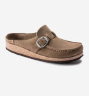 Birkenstock - Buckley Lukket Ruskindssandaler (smal model) - Dame - Grey Taupe