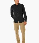 Rip Curl - Men's Washed Long Sleeve Skjorte - Herre - Washed Black