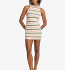 Roxy - Women's Back To Beautiful Kjole - Dame - Agave Green Very Vista Striped