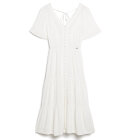 Superdry - Women's Embroidered Tiered Midi Dress - Dame - Off White