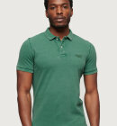 Superdry - Men's Vintage Destroy Polo Shirt - Herre - Olive Khaki