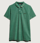 Superdry - Men's Vintage Destroy Polo Shirt - Herre - Olive Khaki