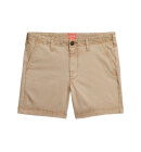 Superdry - Women's Classic Chino Shorts - Dame - Stonewash Taupe