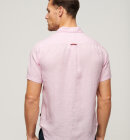 Superdry - Men's Studios Casual Linen SS Shirt - Herre - Pastel Lilac