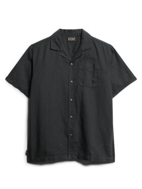 Superdry - Men's Resort Short Sleeve Shirt - Herre - Washed Black