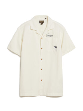 Superdry - Men's Resort Short Sleeve Shirt - Herre - Off White