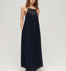 Superdry - Women's Lace Halter Maxi Beach Dress - Dame - Eclipse Navy