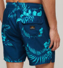 Superdry - Men's Hawaii-print badeshorts - Herre - Palm Print Navy