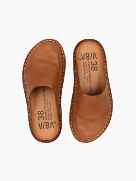 VIBA - Unisex ROMA Leather sko - Voksne - Cognac Brown