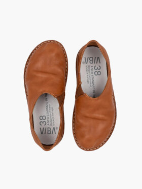 VIBA - Unisex ZUMA Leather sko - Voksen - Cognac Brown