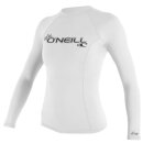 O'Neill - Women's Basic Skins Langærmet Rashguard - Dame - White