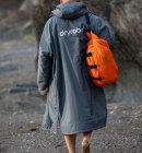 Dryrobe - Advance Long Sleeve Surf Poncho - Voksne - Charc Grey/Orange