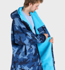 Dryrobe - Advance Long Sleeve Surf Poncho - Voksne - Blue Camo/Blue