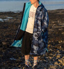 Dryrobe - Advance Long Sleeve Surf Poncho - Voksne - Blue Camo/Blue