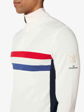 We Norwegians - Men's Baselayer Half-zip merinouldtrøje - Herre - Off White